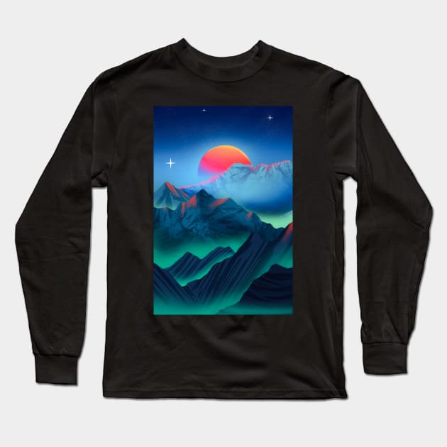 Blood Moon Long Sleeve T-Shirt by MarciLustra